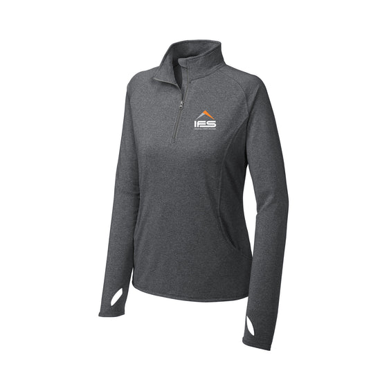 IFS - Sport-Tek® Ladies Sport-Wick® Stretch 1/4-Zip Pullover