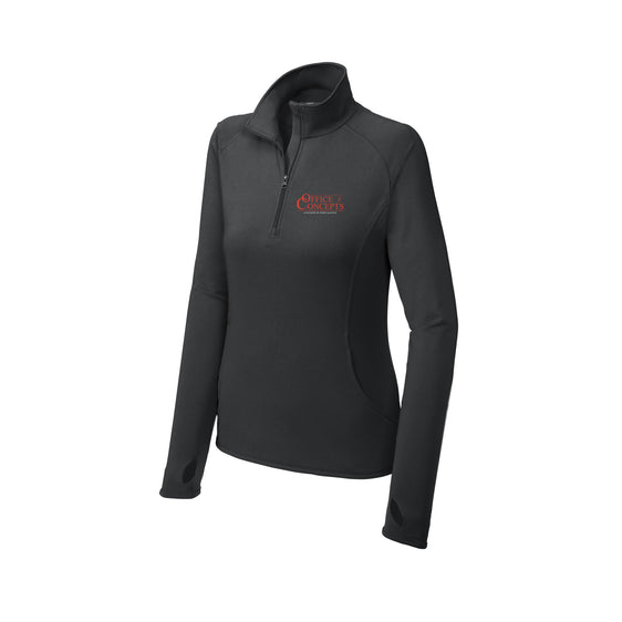 Office Concepts - Sport-Tek® Ladies Sport-Wick® Stretch 1/4-Zip Pullover