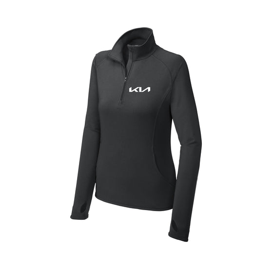 Kia of Beavercreek - Sport-Tek® Ladies Sport-Wick® Stretch 1/4-Zip Pullover