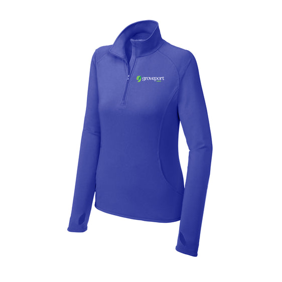 Groveport Town Hall - Sport-Tek® Ladies Sport-Wick® Stretch 1/4-Zip Pullover