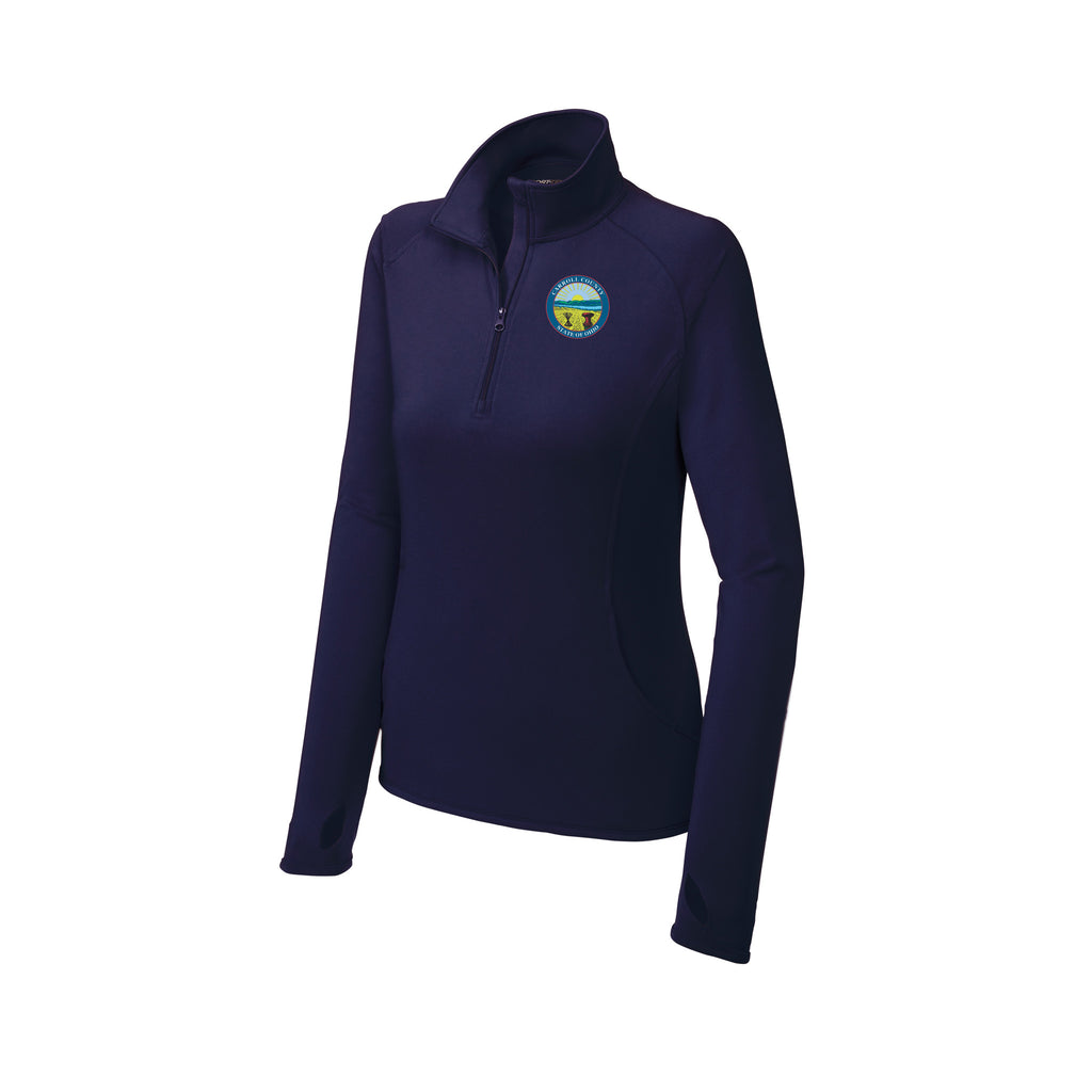 Carroll County - Sport-Tek® Ladies Sport-Wick® Stretch 1/4-Zip Pullover