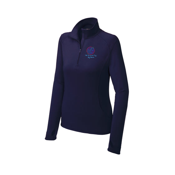 Groove City Band - Sport-Tek® Ladies Sport-Wick® Stretch 1/4-Zip Pullover
