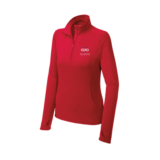 CCAO - Sport-Tek® Ladies Sport-Wick® Stretch 1/4-Zip Pullover