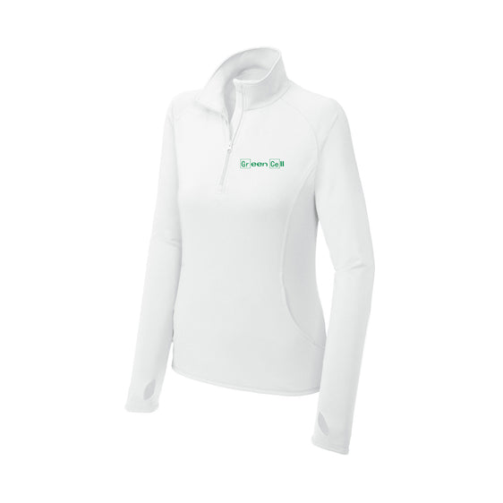 Green Cell - Sport-Tek® Ladies Sport-Wick® Stretch 1/4-Zip Pullover