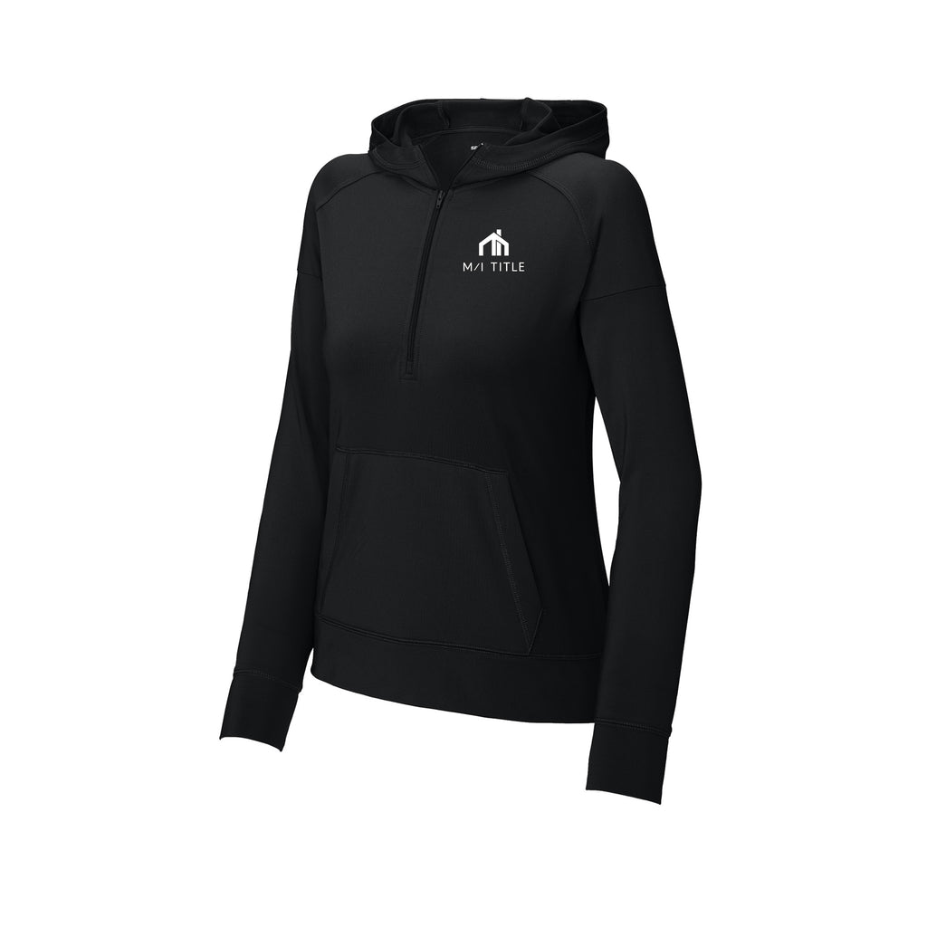 M/I Title - Sport-Tek® Women's Sport-Wick® Stretch 1/2-Zip Hoodie