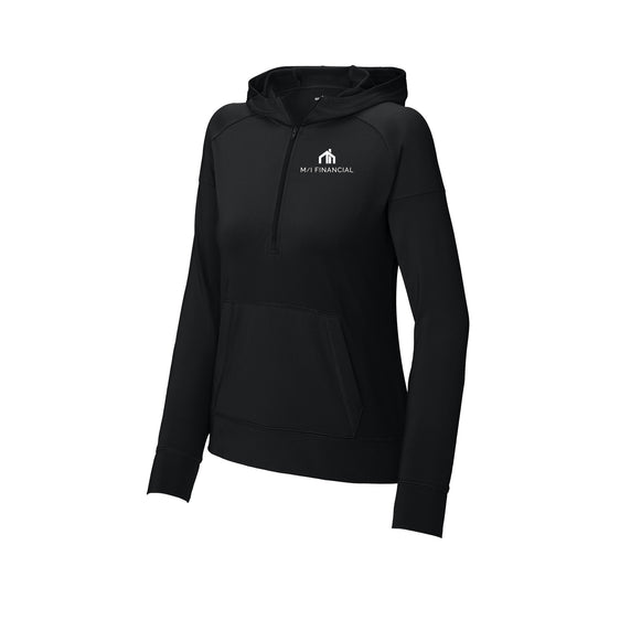 M/I Financial - Sport-Tek® Women's Sport-Wick® Stretch 1/2-Zip Hoodie