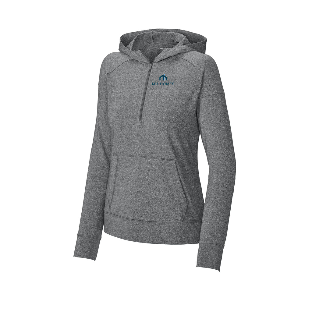 M/I Homes - Sport-Tek® Women's Sport-Wick® Stretch 1/2-Zip Hoodie