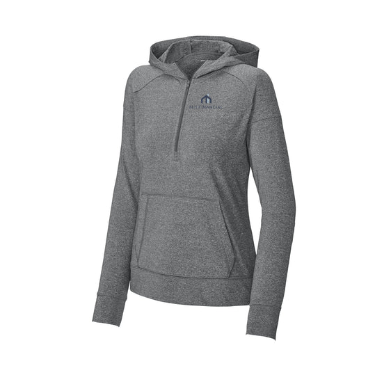M/I Financial - Sport-Tek® Women's Sport-Wick® Stretch 1/2-Zip Hoodie