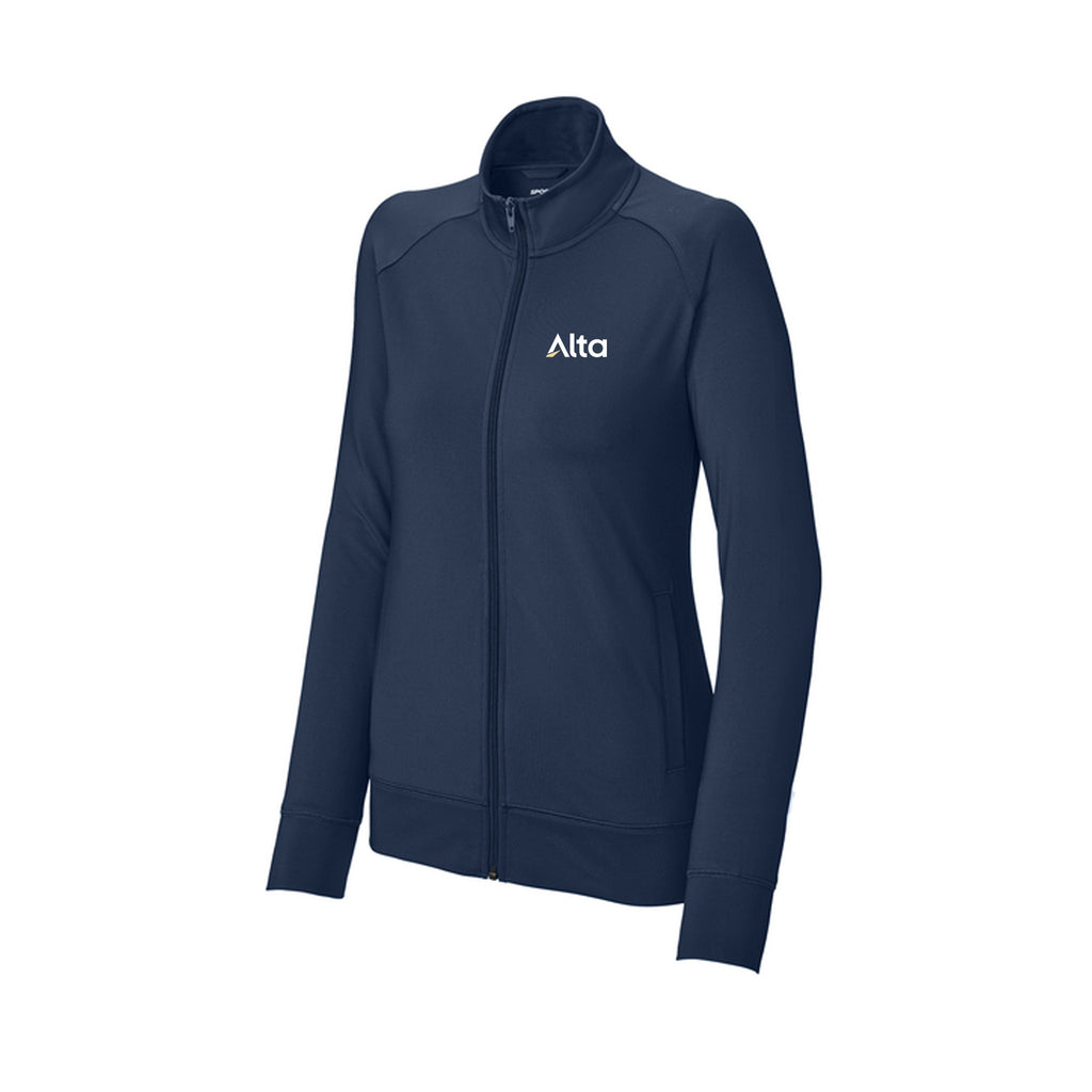 Alta - Sport-Tek® Women's Sport-Wick® Stretch Full-Zip Cadet Jacket