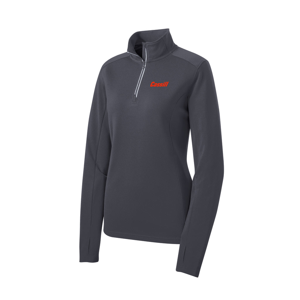 Cassill - Sport-Tek® Ladies Sport-Wick® Textured 1/4-Zip Pullover