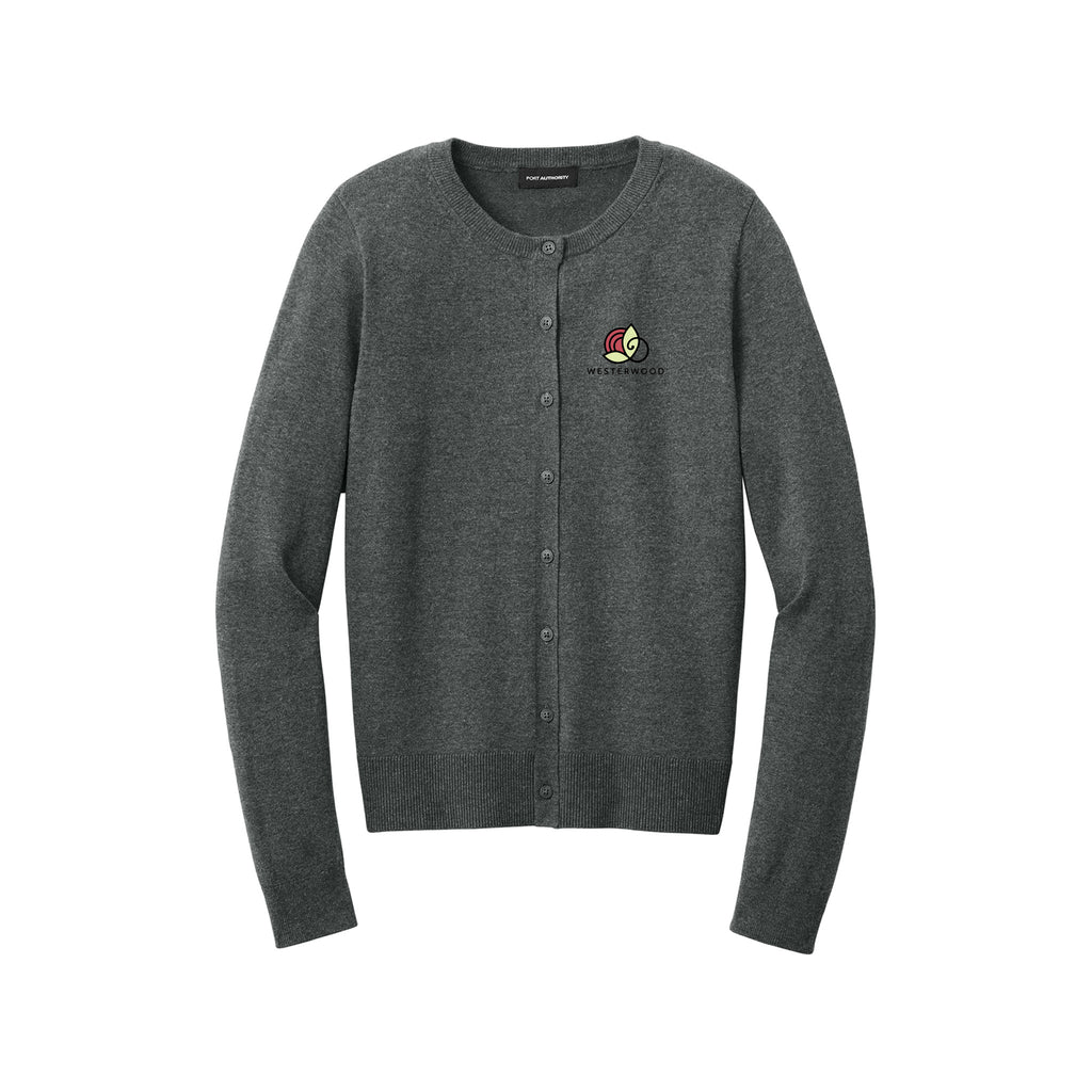 Westerwood - Port Authority® Women’s Easy Care Crewneck Cardigan Sweater