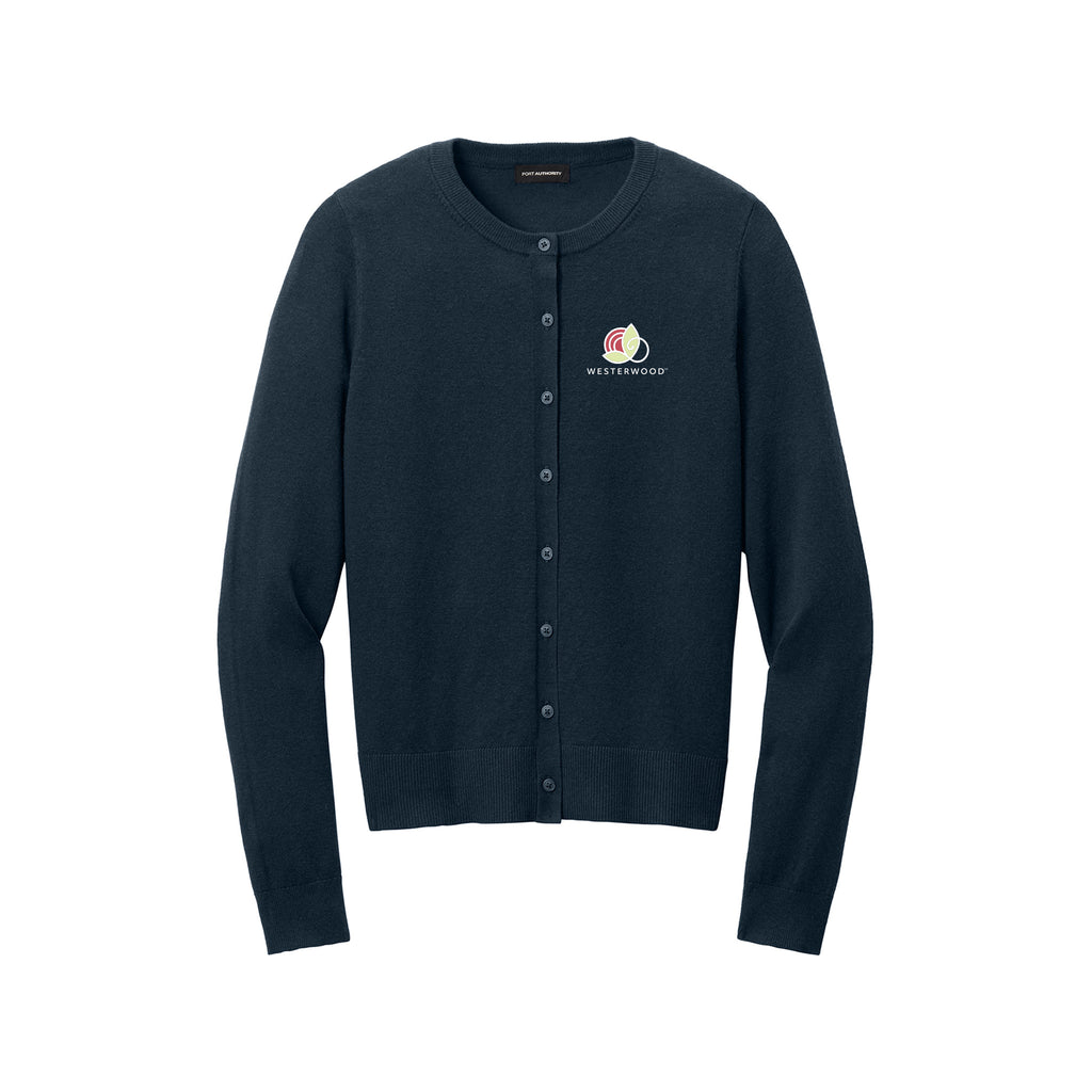 Westerwood - Port Authority® Women’s Easy Care Crewneck Cardigan Sweater