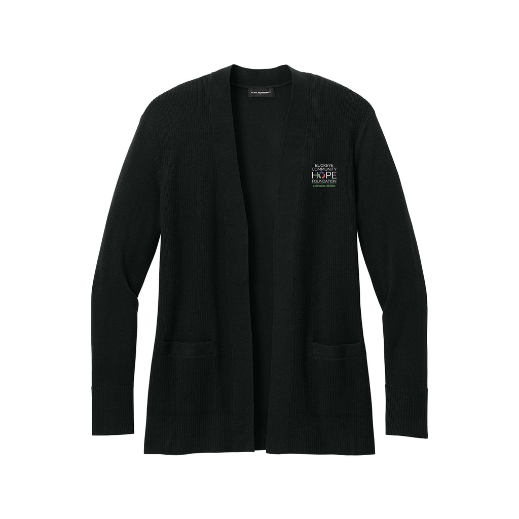 Buckeye Community Hope - Port Authority® Women’s Easy Care Open-Front Cardigan Sweater