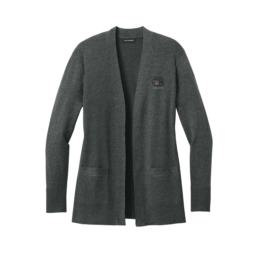 Buckeye Community Hope - Port Authority® Women’s Easy Care Open-Front Cardigan Sweater