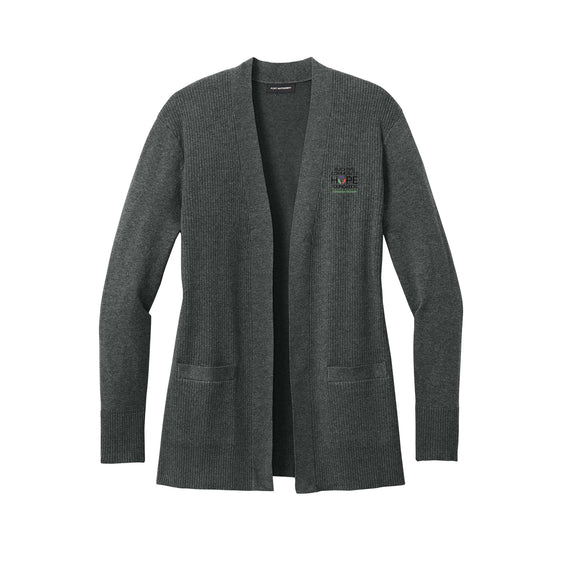 Buckeye Community Hope - Port Authority® Women’s Easy Care Open-Front Cardigan Sweater
