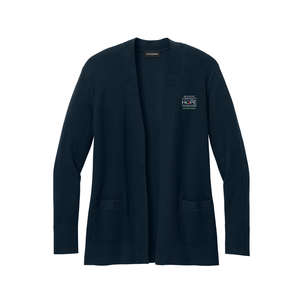 Buckeye Community Hope - Port Authority® Women’s Easy Care Open-Front Cardigan Sweater