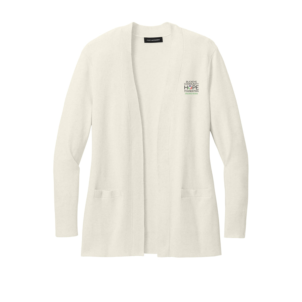 Buckeye Community Hope - Port Authority® Women’s Easy Care Open-Front Cardigan Sweater