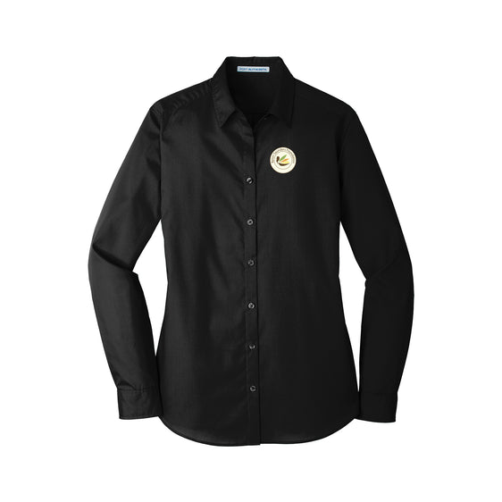 Byron Saunders Foundation - Port Authority® Ladies Long Sleeve Carefree Poplin Shirt