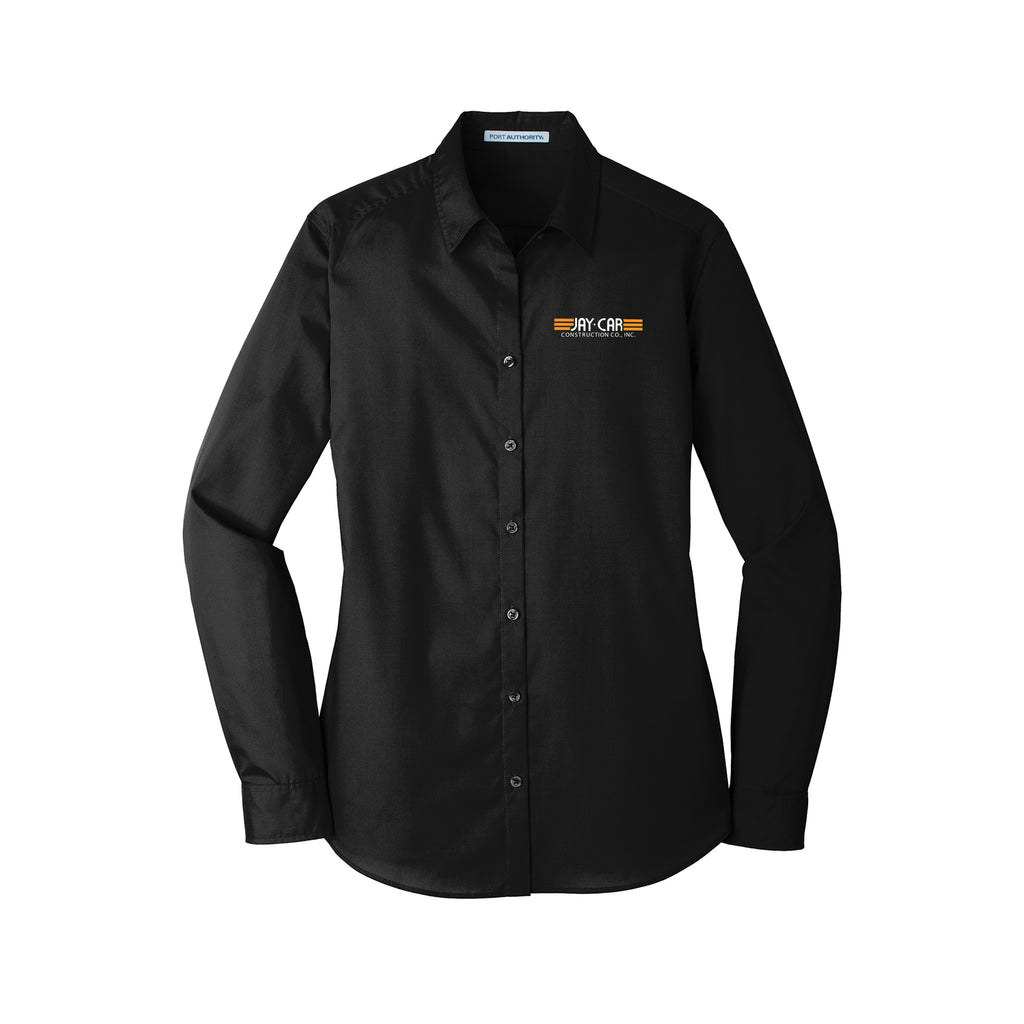 Jay-Car Construction - Port Authority® Ladies Long Sleeve Carefree Poplin Shirt