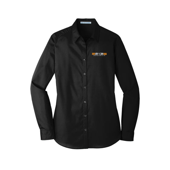 Jay-Car Construction - Port Authority® Ladies Long Sleeve Carefree Poplin Shirt