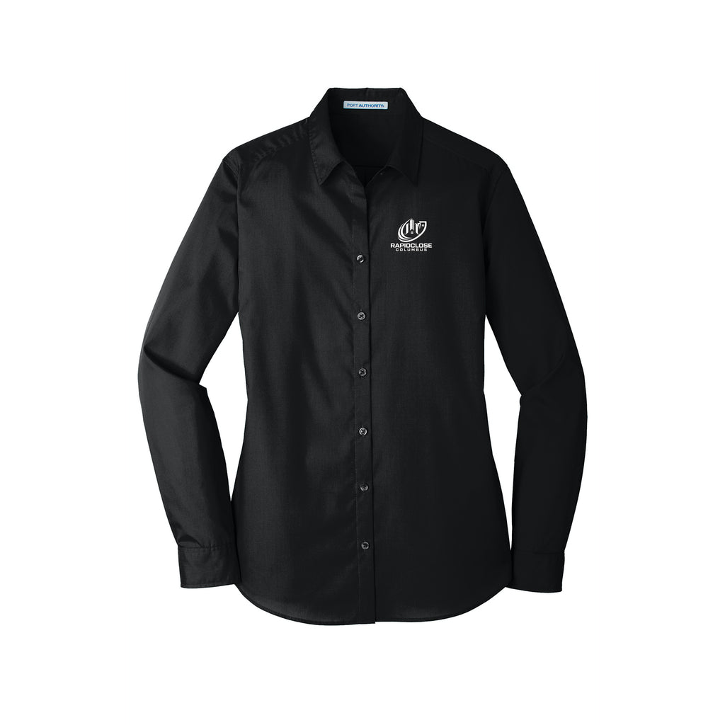 Rapid Close Columbus - Port Authority® Women's Long Sleeve Carefree Poplin Shirt