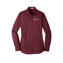 Groveport Municipal - Port Authority® Ladies Long Sleeve Carefree Poplin Shirt