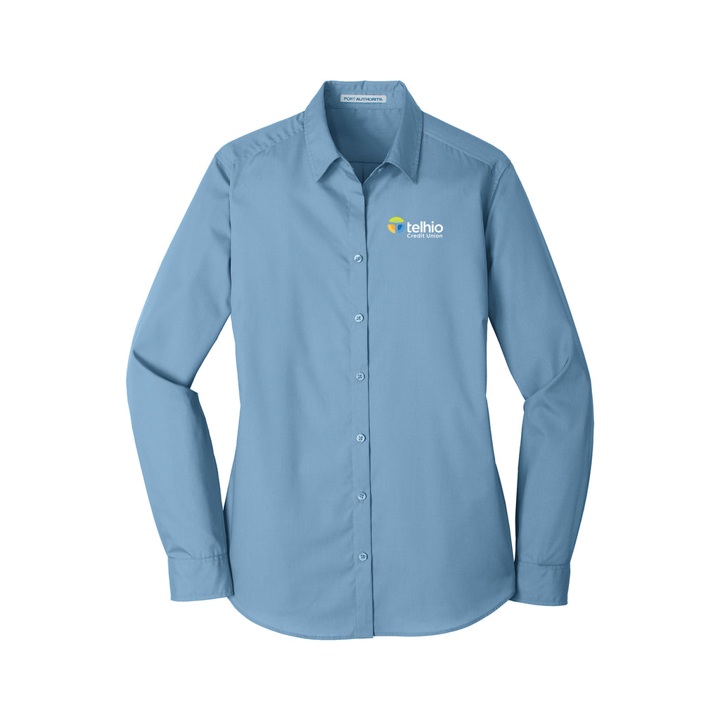 Telhio New Hire Shop - Port Authority® Ladies Long Sleeve Carefree Poplin Shirt
