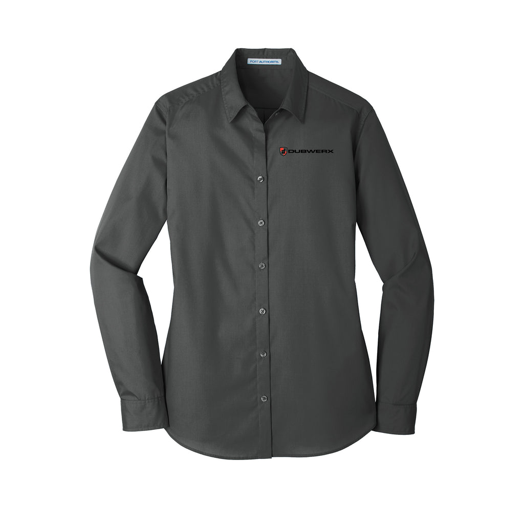 Dubwerx - Port Authority® Ladies Long Sleeve Carefree Poplin Shirt