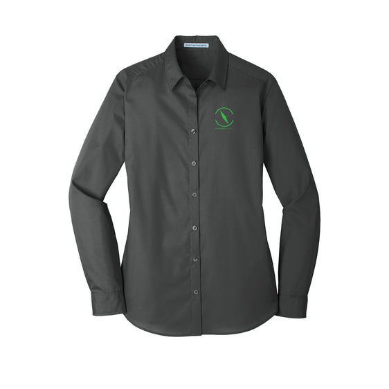 Discovery Church - Port Authority® Ladies Long Sleeve Carefree Poplin Shirt