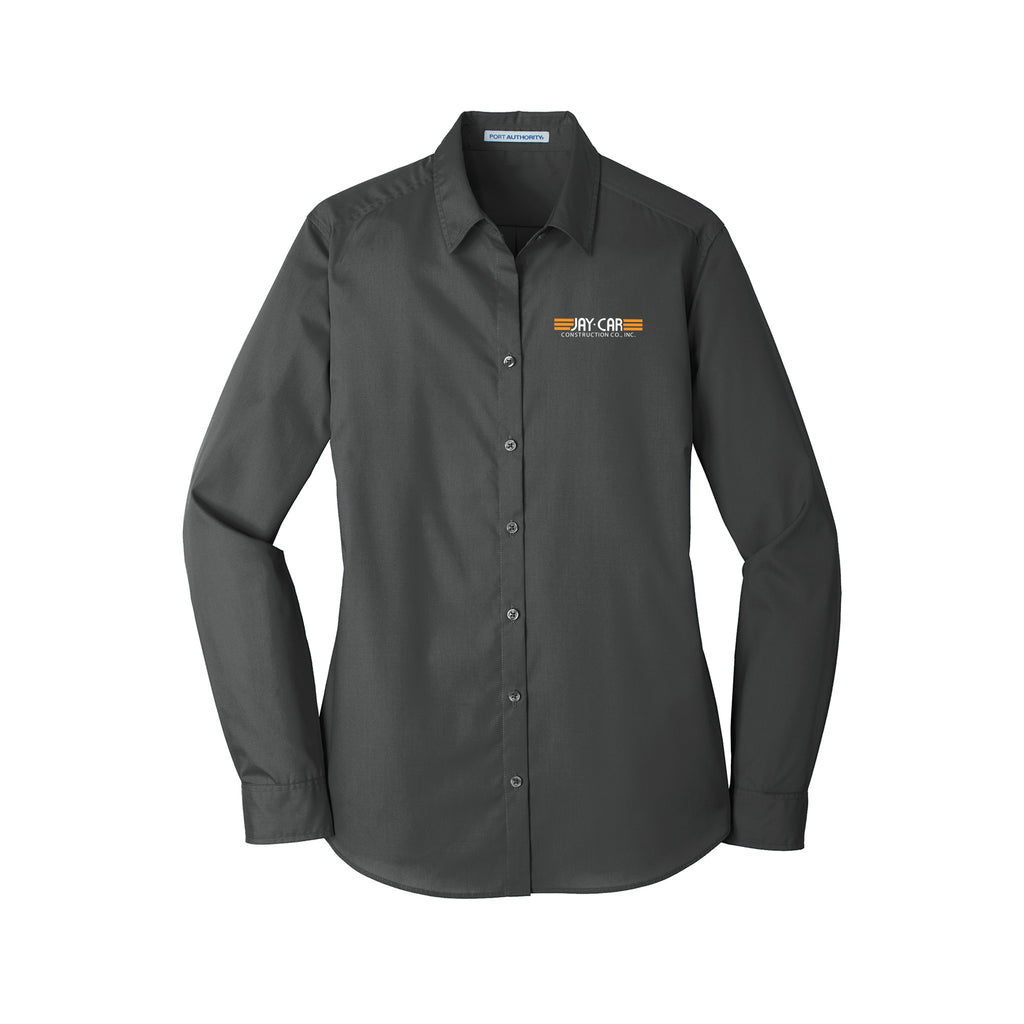 Jay-Car Construction - Port Authority® Ladies Long Sleeve Carefree Poplin Shirt