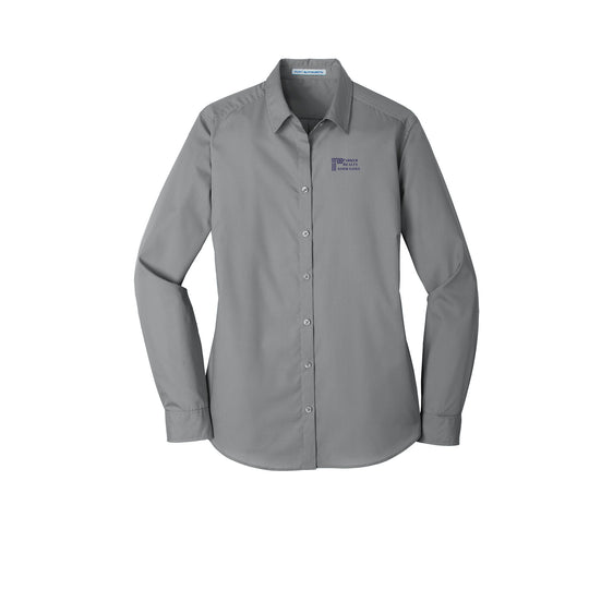 Parker Realty Associates - Port Authority® Ladies Long Sleeve Carefree Poplin Shirt