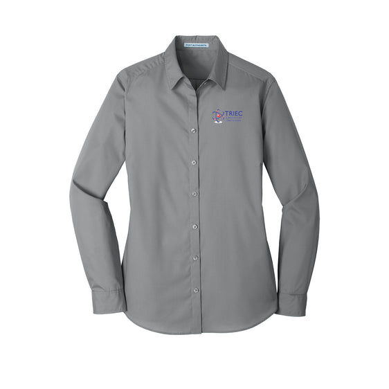Triec - Port Authority® Ladies Long Sleeve Carefree Poplin Shirt