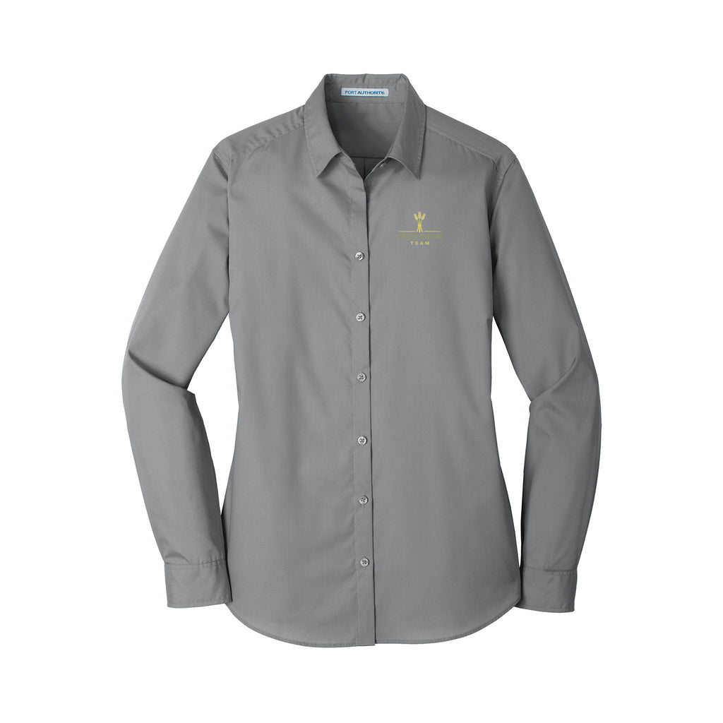 Provision Team - Port Authority® Women's Long Sleeve Carefree Poplin Shirt