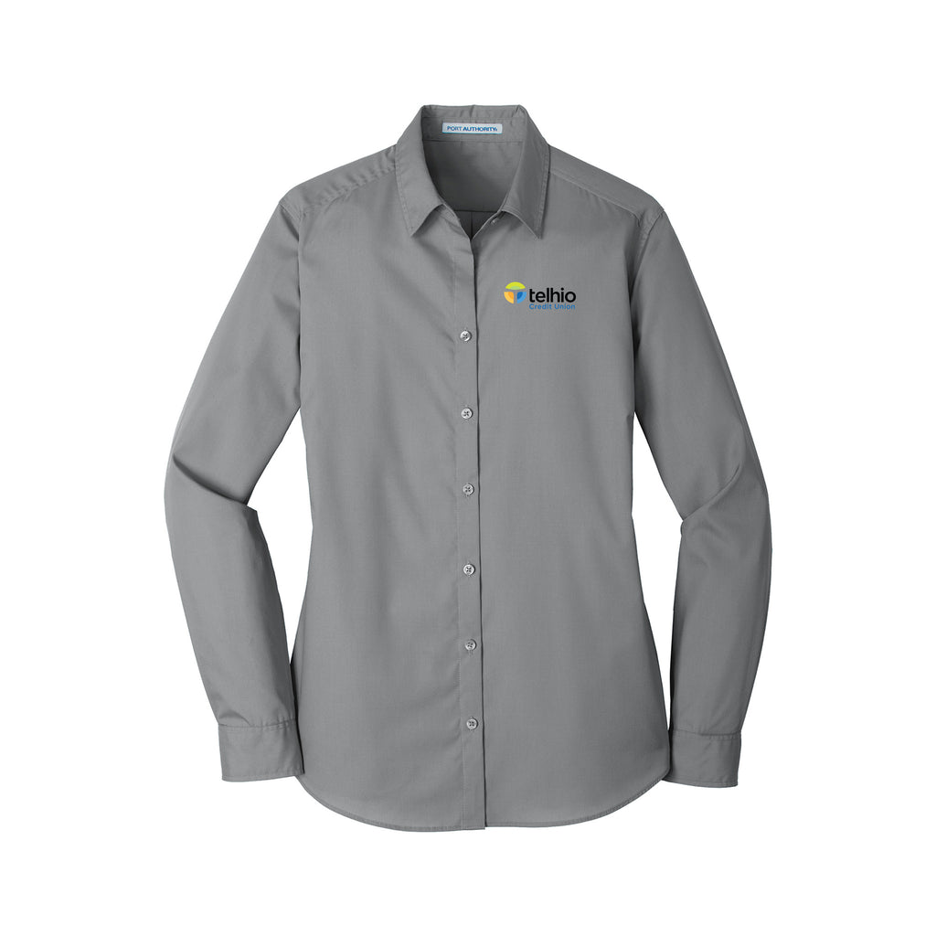 Telhio New Hire Shop - Port Authority® Ladies Long Sleeve Carefree Poplin Shirt