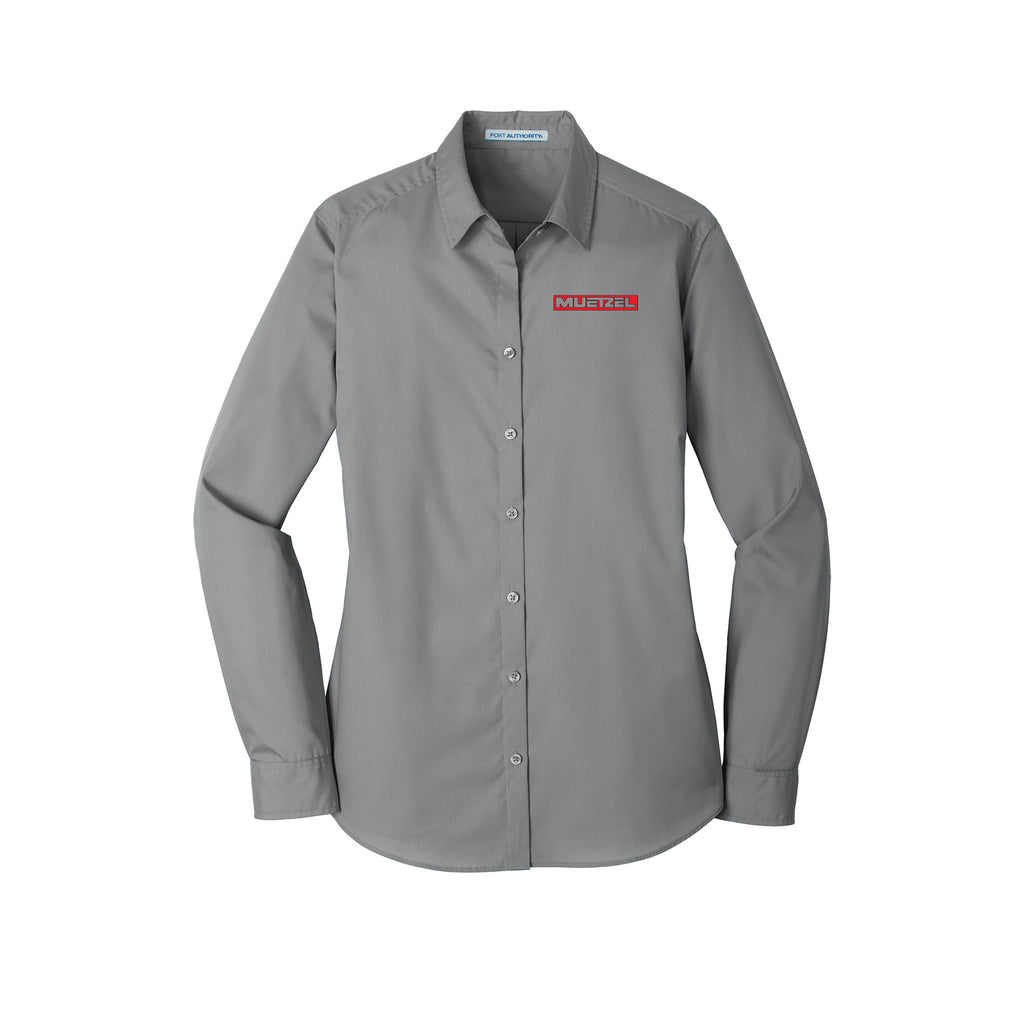 Muetzel - Port Authority® Ladies Long Sleeve Carefree Poplin Shirt
