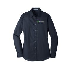 Groveport Municipal - Port Authority® Ladies Long Sleeve Carefree Poplin Shirt