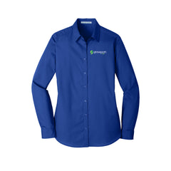 Groveport Municipal - Port Authority® Ladies Long Sleeve Carefree Poplin Shirt