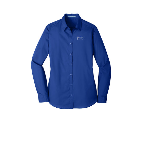 Parker Realty Associates - Port Authority® Ladies Long Sleeve Carefree Poplin Shirt