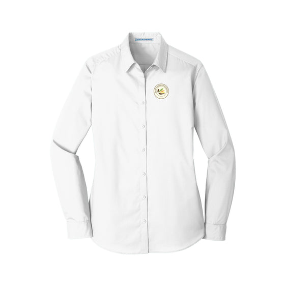 Byron Saunders Foundation - Port Authority® Ladies Long Sleeve Carefree Poplin Shirt