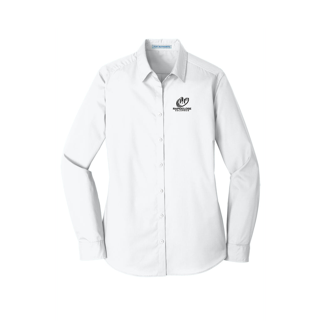 Rapid Close Columbus - Port Authority® Women's Long Sleeve Carefree Poplin Shirt