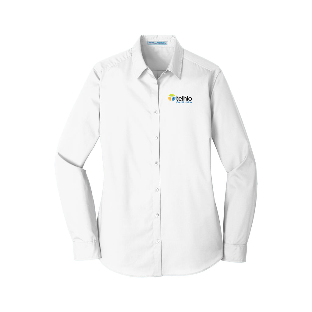 Telhio New Hire Shop - Port Authority® Ladies Long Sleeve Carefree Poplin Shirt