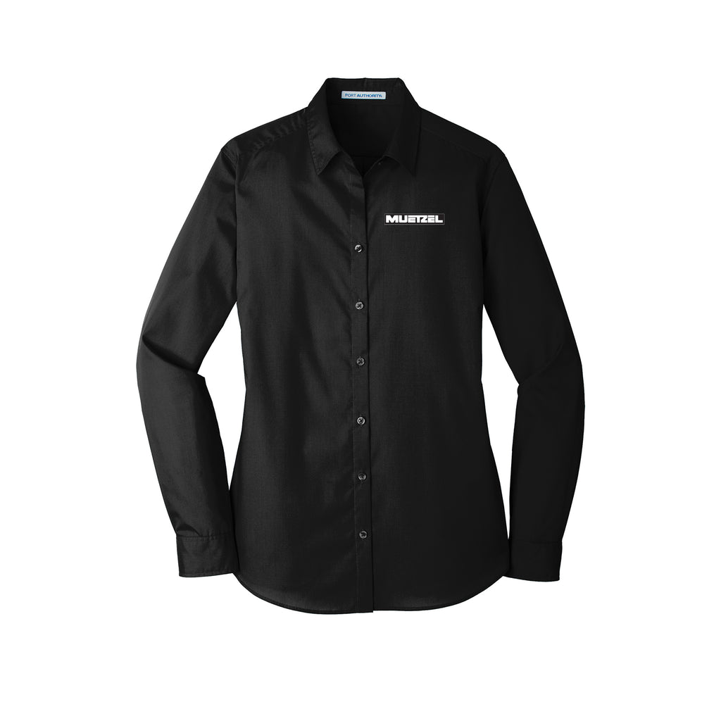 Muetzel - Port Authority® Ladies Long Sleeve Carefree Poplin Shirt