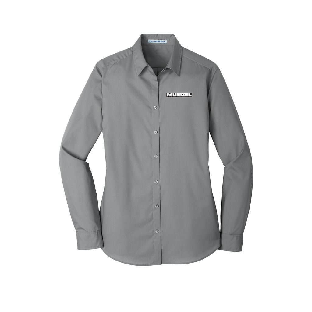 Muetzel - Port Authority® Ladies Long Sleeve Carefree Poplin Shirt
