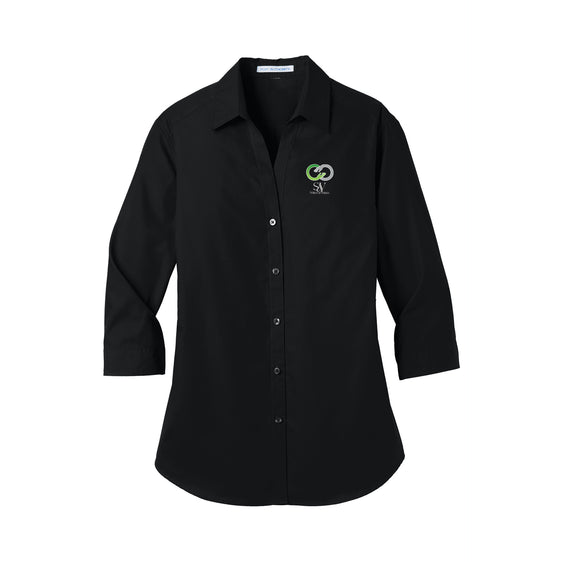Solace at Vivians - Port Authority® Women's 3/4-Sleeve Carefree Poplin Shirt