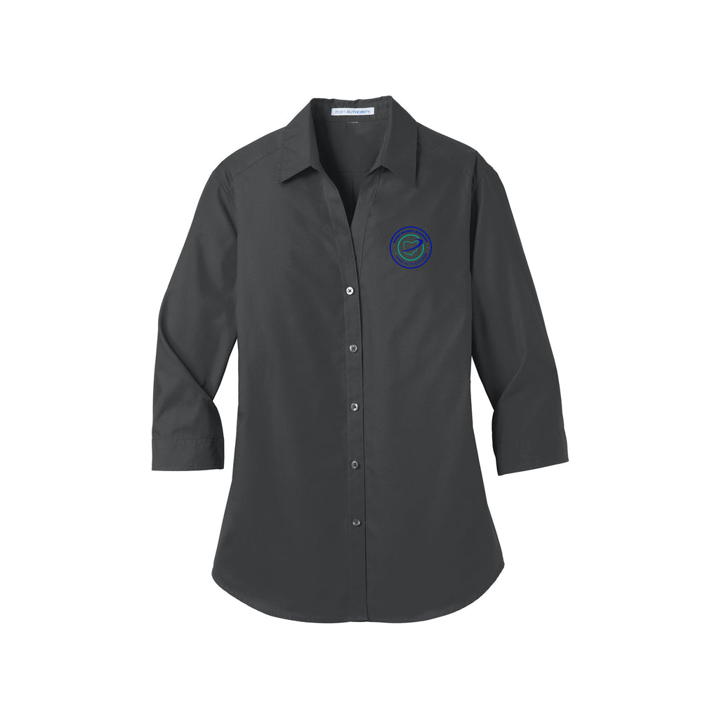 Ohio ACTE WBLD - Port Authority® Women's 3/4-Sleeve Carefree Poplin Shirt