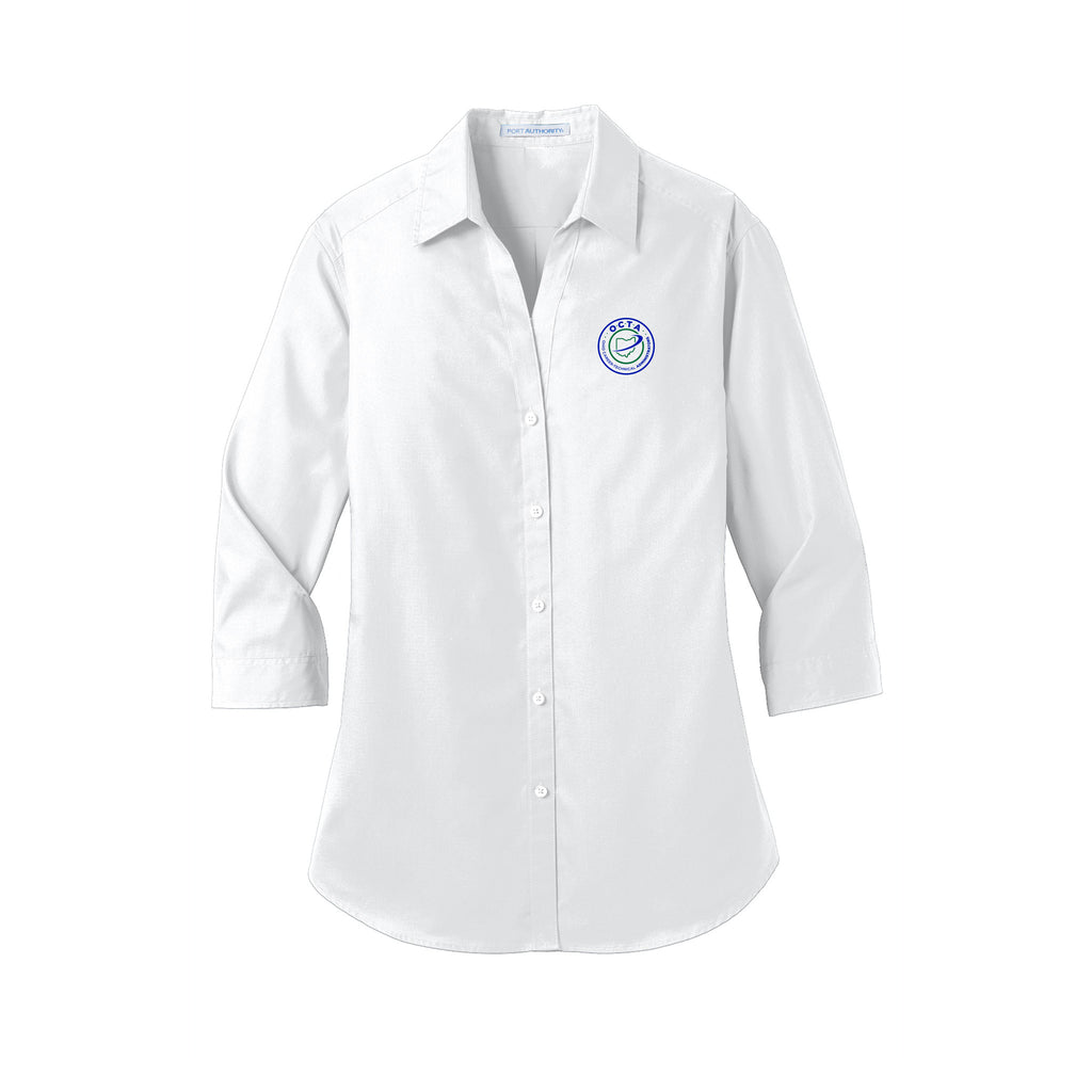 Ohio OCTA - Port Authority® Women's 3/4-Sleeve Carefree Poplin Shirt