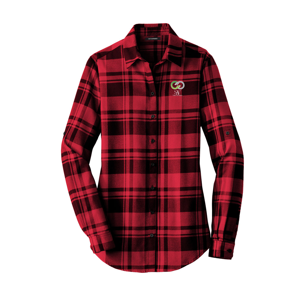 Solace at Vivians - Port Authority® Women's Plaid Flannel Tunic
