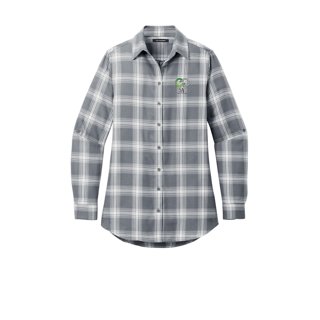 Solace at Vivians - Port Authority® Women's Plaid Flannel Tunic