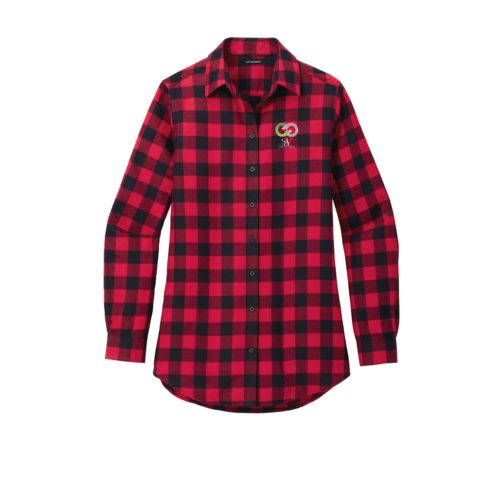 Solace at Vivians - Port Authority® Women's Plaid Flannel Tunic