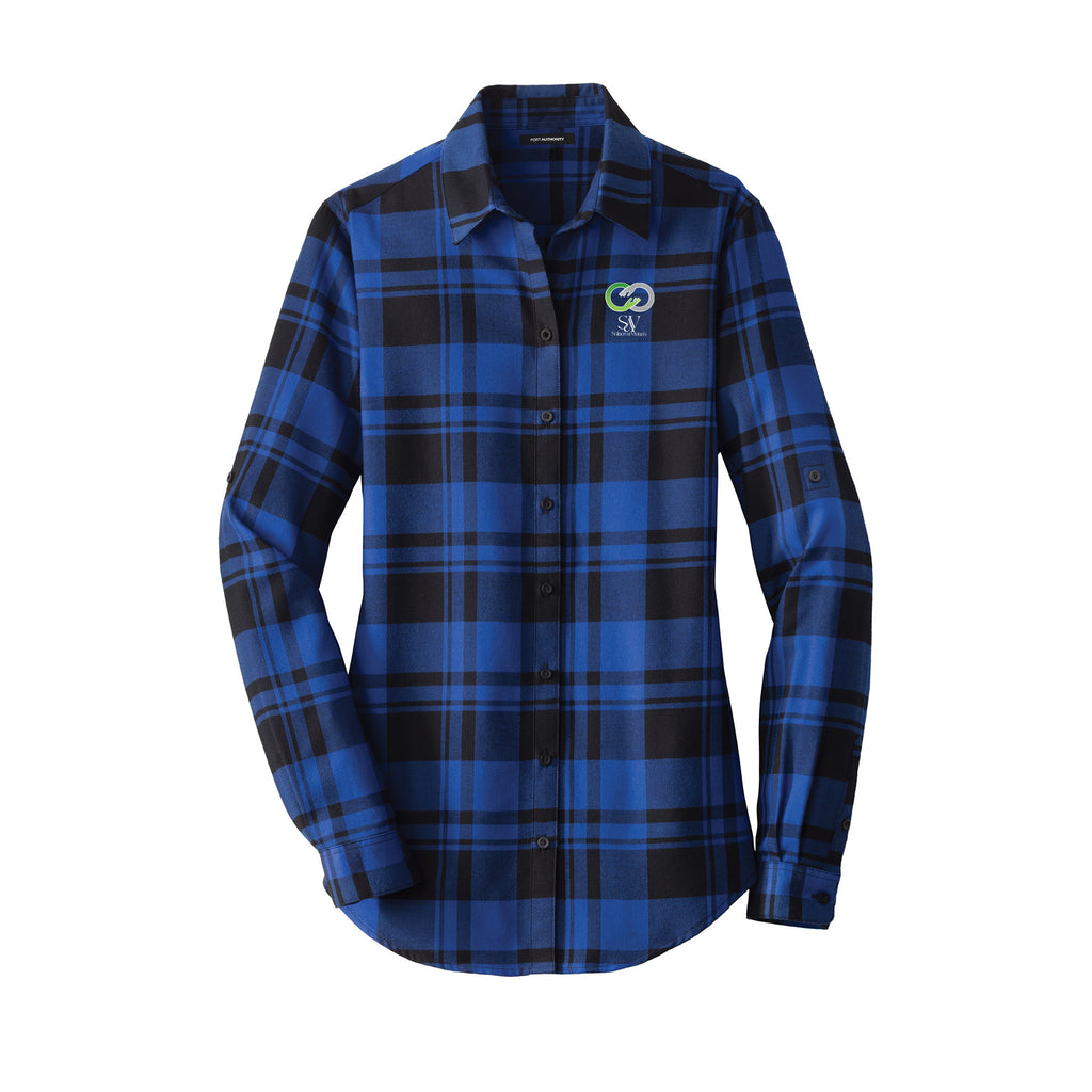 Solace at Vivians - Port Authority® Women's Plaid Flannel Tunic